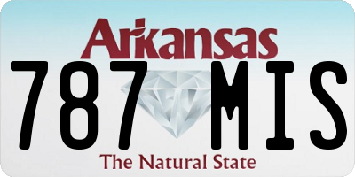 AR license plate 787MIS