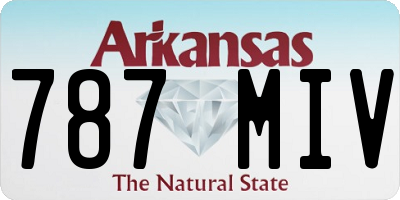 AR license plate 787MIV