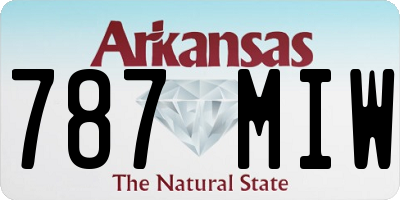 AR license plate 787MIW