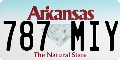 AR license plate 787MIY