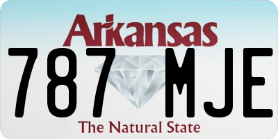 AR license plate 787MJE