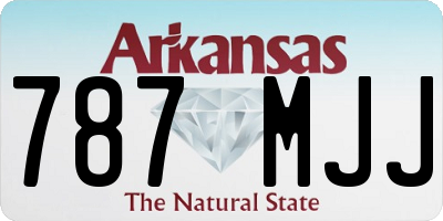 AR license plate 787MJJ