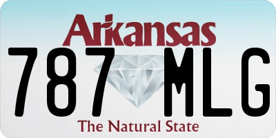 AR license plate 787MLG