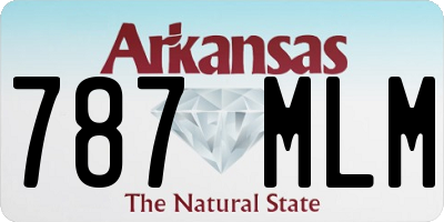 AR license plate 787MLM