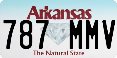 AR license plate 787MMV