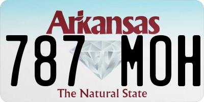 AR license plate 787MOH