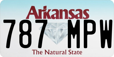 AR license plate 787MPW