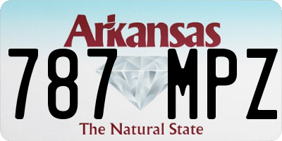 AR license plate 787MPZ
