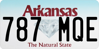 AR license plate 787MQE