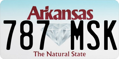 AR license plate 787MSK