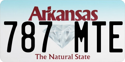 AR license plate 787MTE