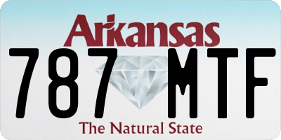 AR license plate 787MTF