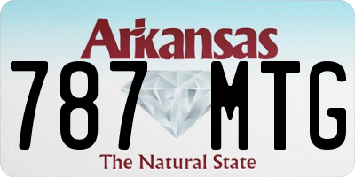 AR license plate 787MTG