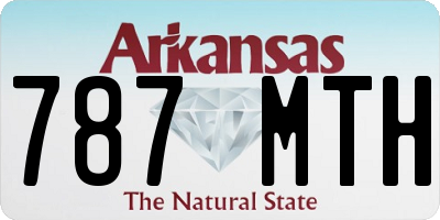 AR license plate 787MTH