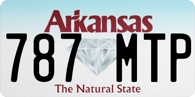 AR license plate 787MTP