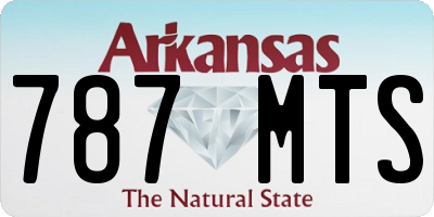 AR license plate 787MTS