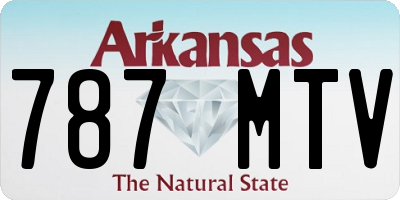 AR license plate 787MTV