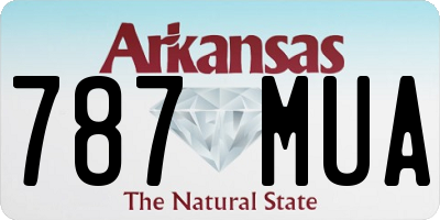 AR license plate 787MUA