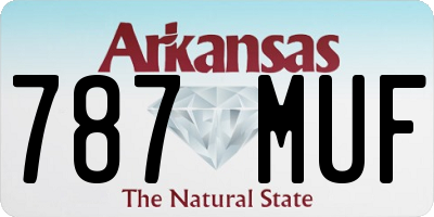AR license plate 787MUF