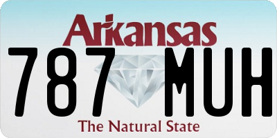 AR license plate 787MUH