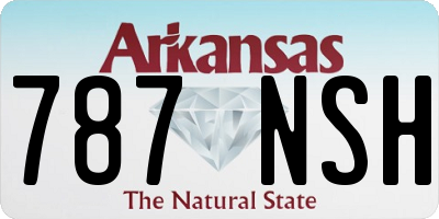 AR license plate 787NSH