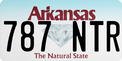 AR license plate 787NTR