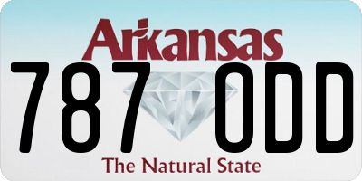 AR license plate 787ODD