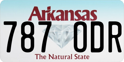 AR license plate 787ODR