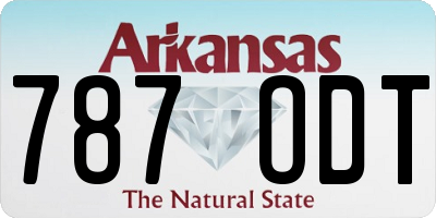 AR license plate 787ODT