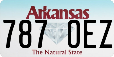 AR license plate 787OEZ