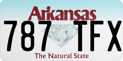 AR license plate 787TFX