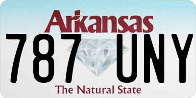 AR license plate 787UNY