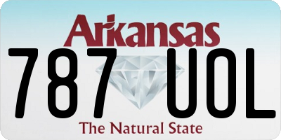 AR license plate 787UOL