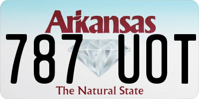 AR license plate 787UOT