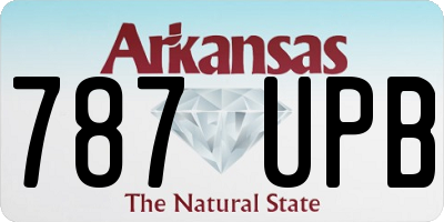 AR license plate 787UPB