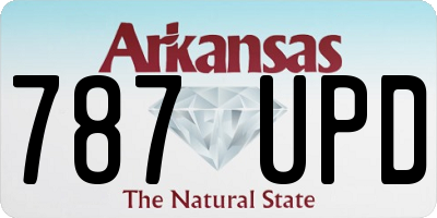 AR license plate 787UPD