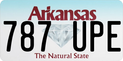 AR license plate 787UPE
