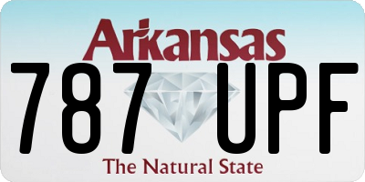 AR license plate 787UPF
