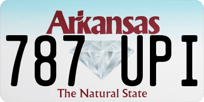 AR license plate 787UPI