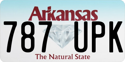 AR license plate 787UPK