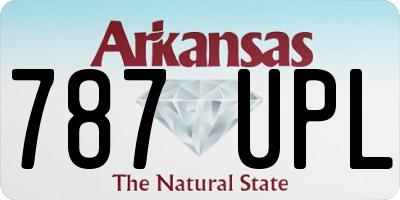 AR license plate 787UPL