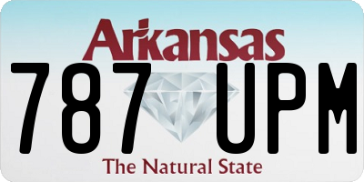 AR license plate 787UPM