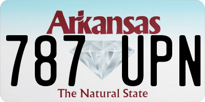 AR license plate 787UPN