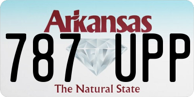 AR license plate 787UPP