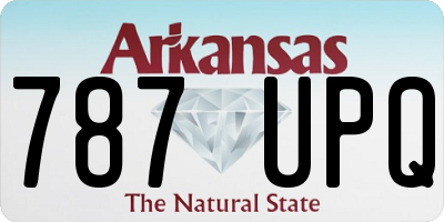 AR license plate 787UPQ