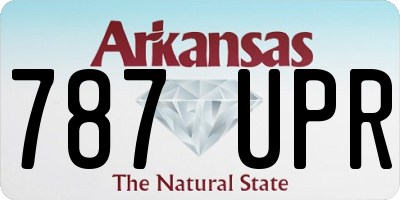 AR license plate 787UPR