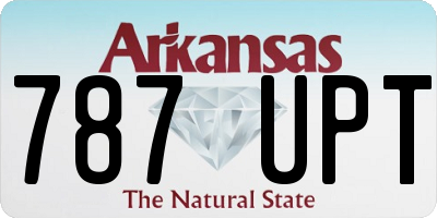 AR license plate 787UPT
