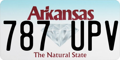 AR license plate 787UPV
