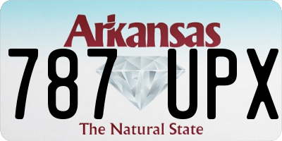 AR license plate 787UPX