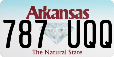 AR license plate 787UQQ